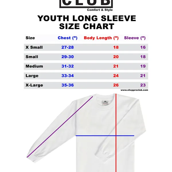 Youth L/s Tee - White