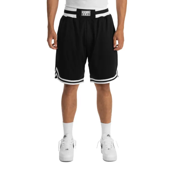 [03pc0505] Pro Club Men's Classic 9.5in Inseam Basketball Shorts - Black
