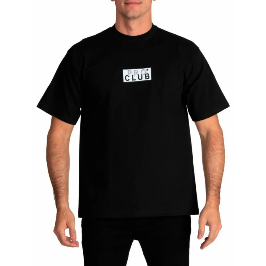 Pro Club Heavyweight Short Sleeve Embroidered Box Logo Tee 3
