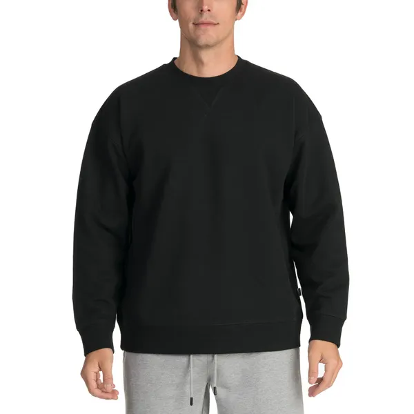 Pro Club Heavyweight French Terry Crewneck Pullover Sweatshirt - Black